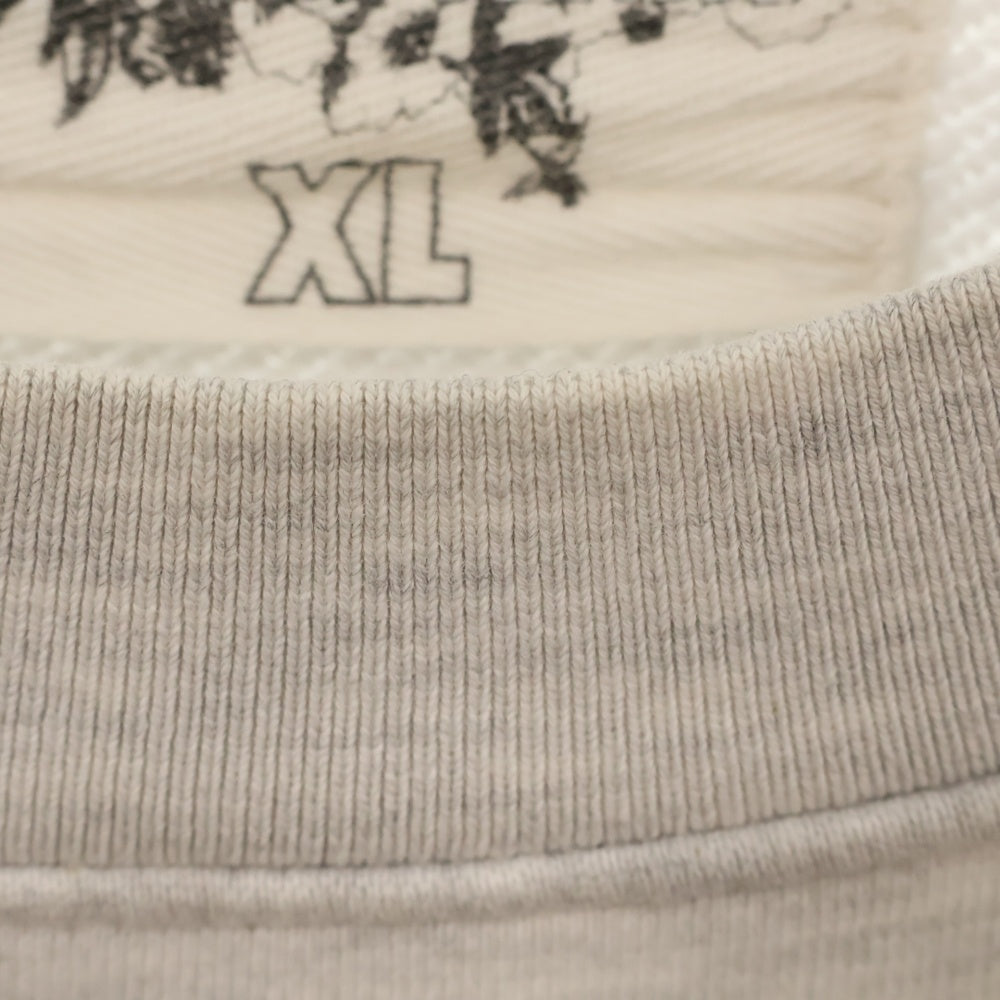 DENIM TEARS(デニムティアーズ) Virginia Sweatshirt プリント クルーネック スウェット トレーナー グレー DT-A21-0000-016