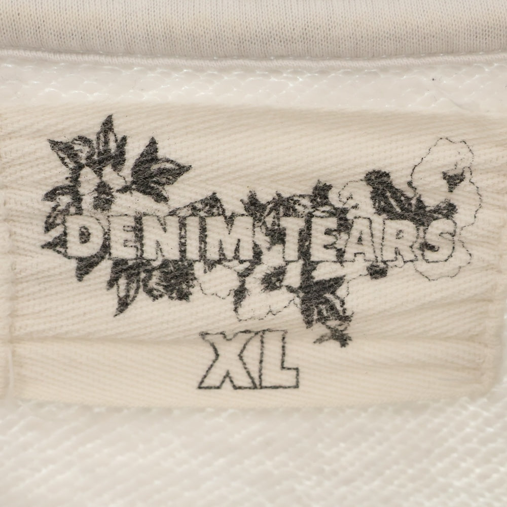DENIM TEARS(デニムティアーズ) Virginia Sweatshirt プリント クルーネック スウェット トレーナー グレー DT-A21-0000-016