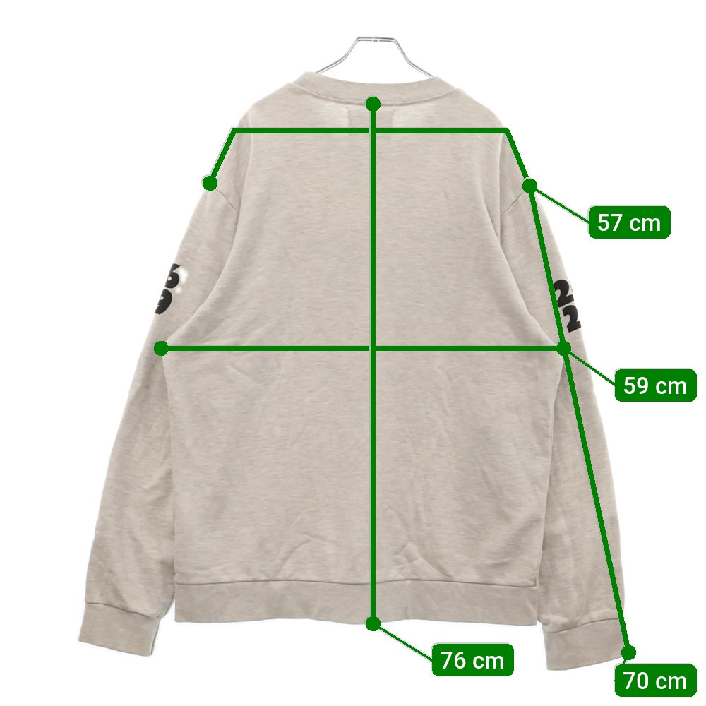 DENIM TEARS(デニムティアーズ) Virginia Sweatshirt プリント クルーネック スウェット トレーナー グレー DT-A21-0000-016