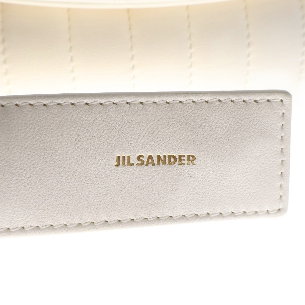 JIL SANDER(ジルサンダー) CANNOLO SM QUILTED キルティング レザー ワンショルダーバッグ ホワイト J08WD0054 P4845