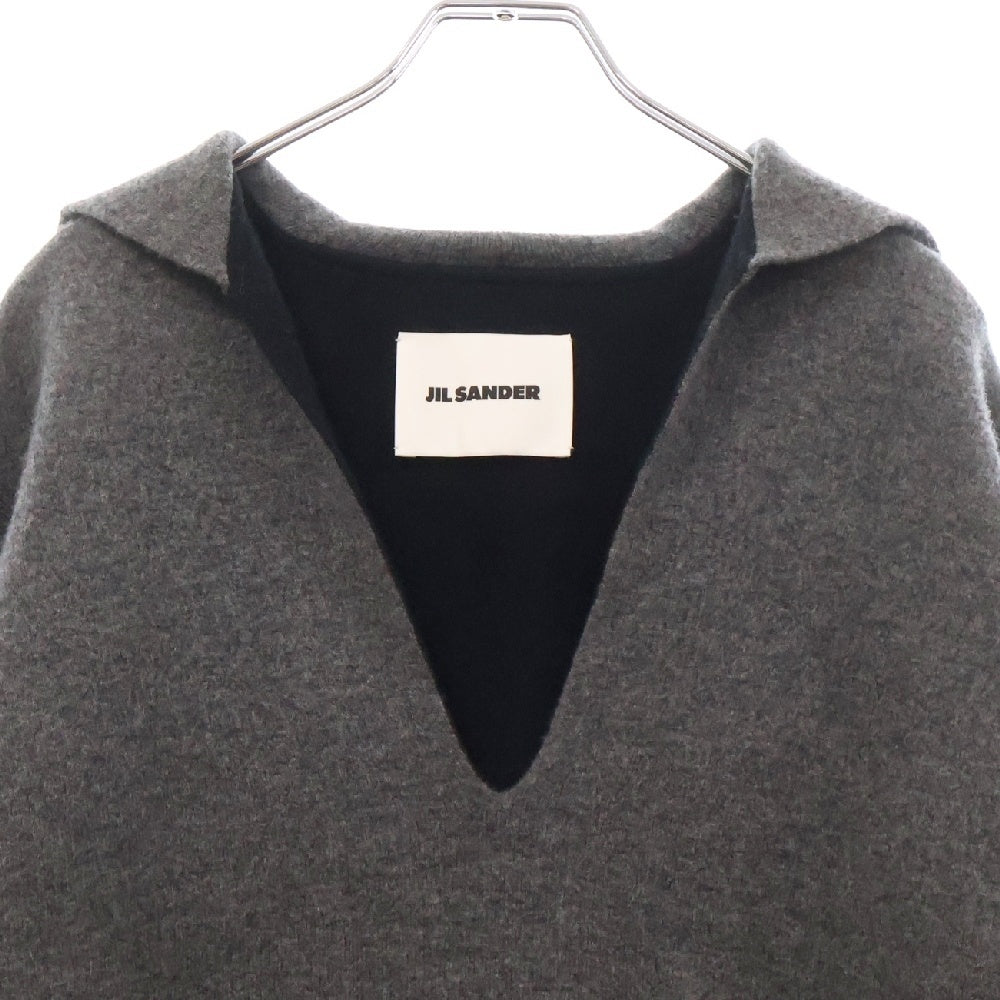 JIL SANDER(ジルサンダー) セーラーネック ニット セーター レディース グレー J02GP0132 J14509