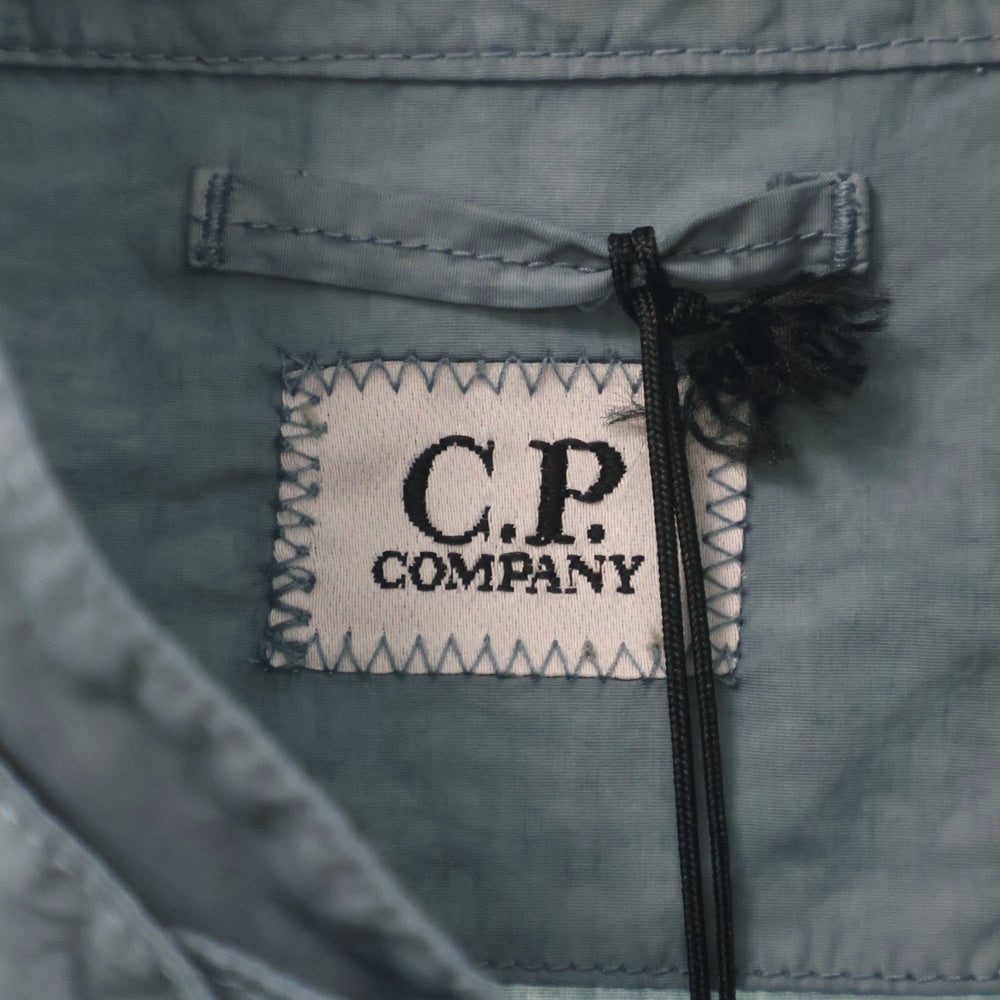C.P. Company(シーピーカンパニー) ジップアップ ナイロン ミリタリージャケット ブルー 2501122