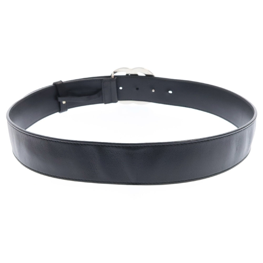 GUCCI(グッチ) GGマーモント ロゴバックル ベルト シルバー/ブラック 397660