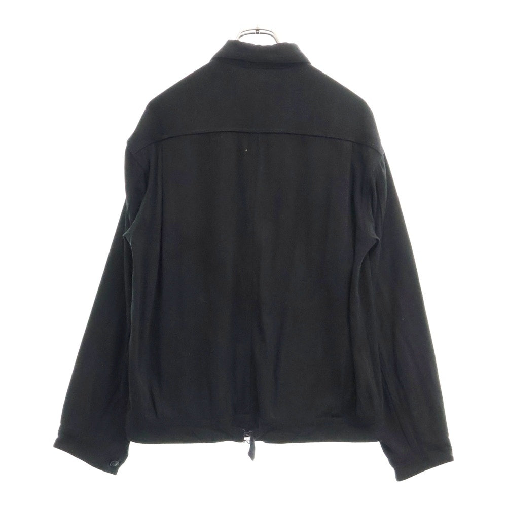 COMOLI(コモリ) シルク TYPE-1ST トラッカー 長袖シャツ ジャケット ブラック V01-01007