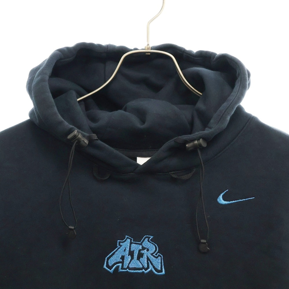 NIKE(ナイキ) 22AW ×OFF-WHITE AS M NRG FLC HOODIE フロントロゴエンブロイダリー プルオーバー パーカー スウェット ブラック DN1760-010