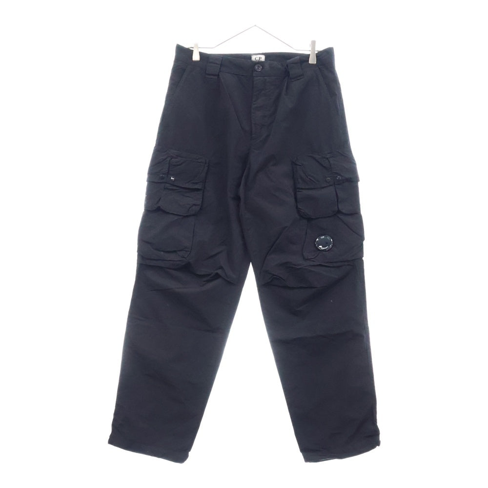 C.P. Company(シーピーカンパニー) Flatt Nylon Cargo Pants ナイロン ルーズフィット カーゴパンツ 撥水 ブラック 18CMPA170A-005991G