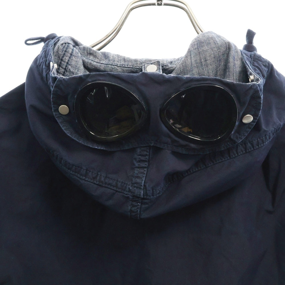 C.P. Company(シーピーカンパニー) 50 Fili Indigo Goggle Jacket コットン ナイロン ゴーグルジャケット ネイビー 18CMOW154A-110288W
