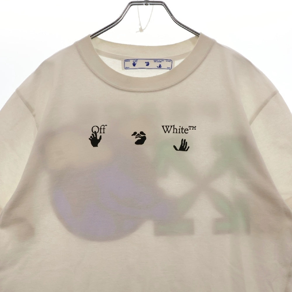 OFF-WHITE(オフホワイト) 21SS PEACE WORLDWIDE TEE バックプリント半袖Tシャツ ホワイト OMAA027R21JER009