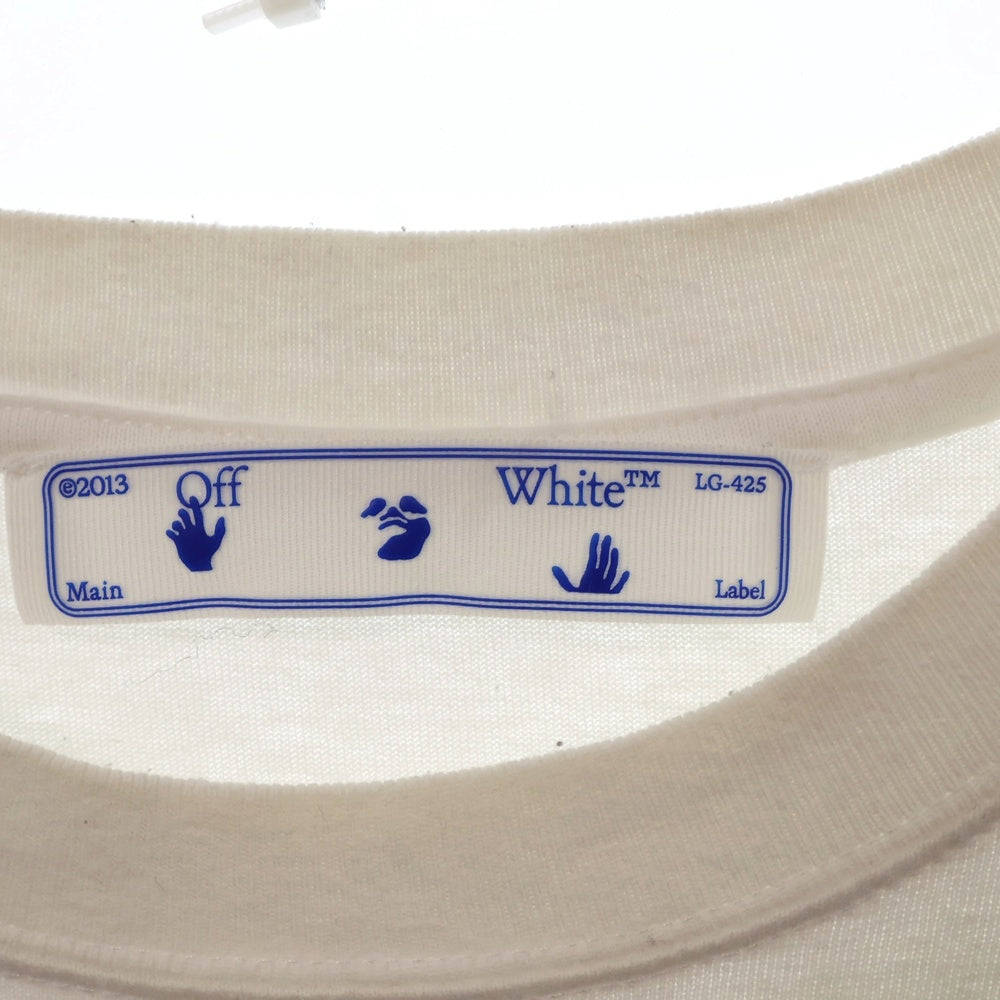 OFF-WHITE(オフホワイト) 21SS PEACE WORLDWIDE TEE バックプリント半袖Tシャツ ホワイト OMAA027R21JER009