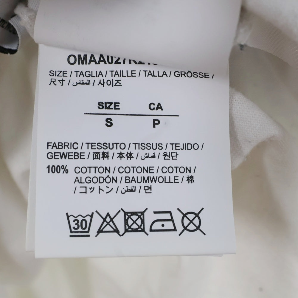OFF-WHITE(オフホワイト) 21SS PEACE WORLDWIDE TEE バックプリント半袖Tシャツ ホワイト OMAA027R21JER009