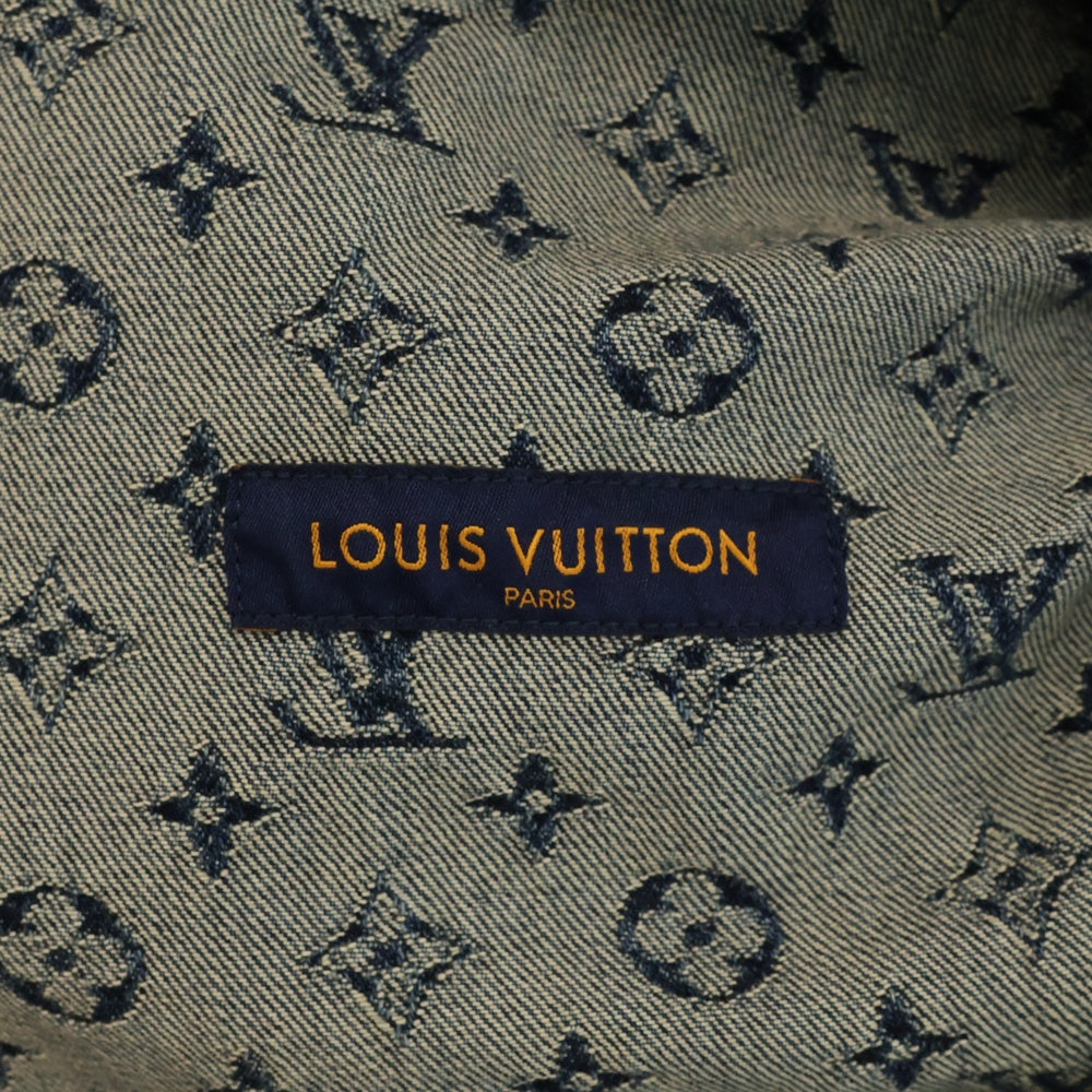 LOUIS VUITTON(ルイヴィトン) 20AW ×NIGO ニゴー モノグラム ジャイアントダミエウェーブスモノグラムデニムジャケット インディゴ HJA10WUZC