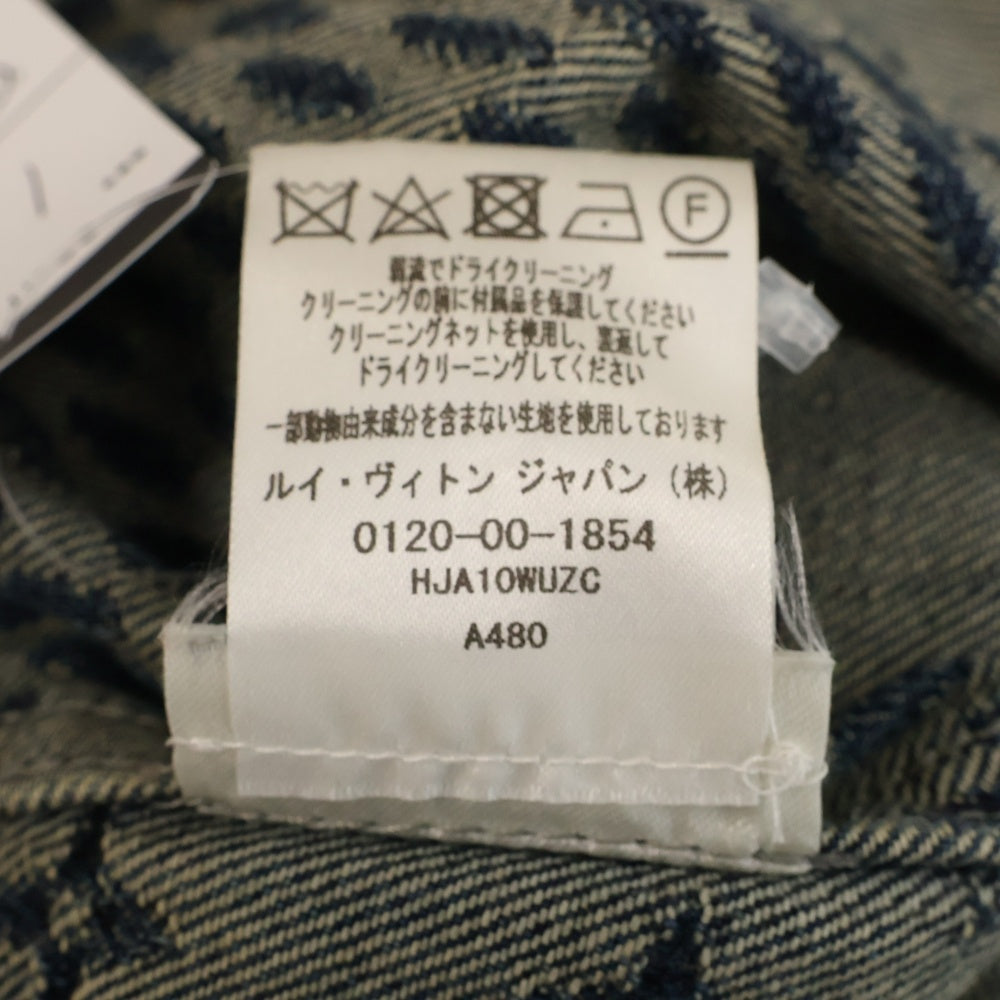 LOUIS VUITTON(ルイヴィトン) 20AW ×NIGO ニゴー モノグラム ジャイアントダミエウェーブスモノグラムデニムジャケット インディゴ HJA10WUZC