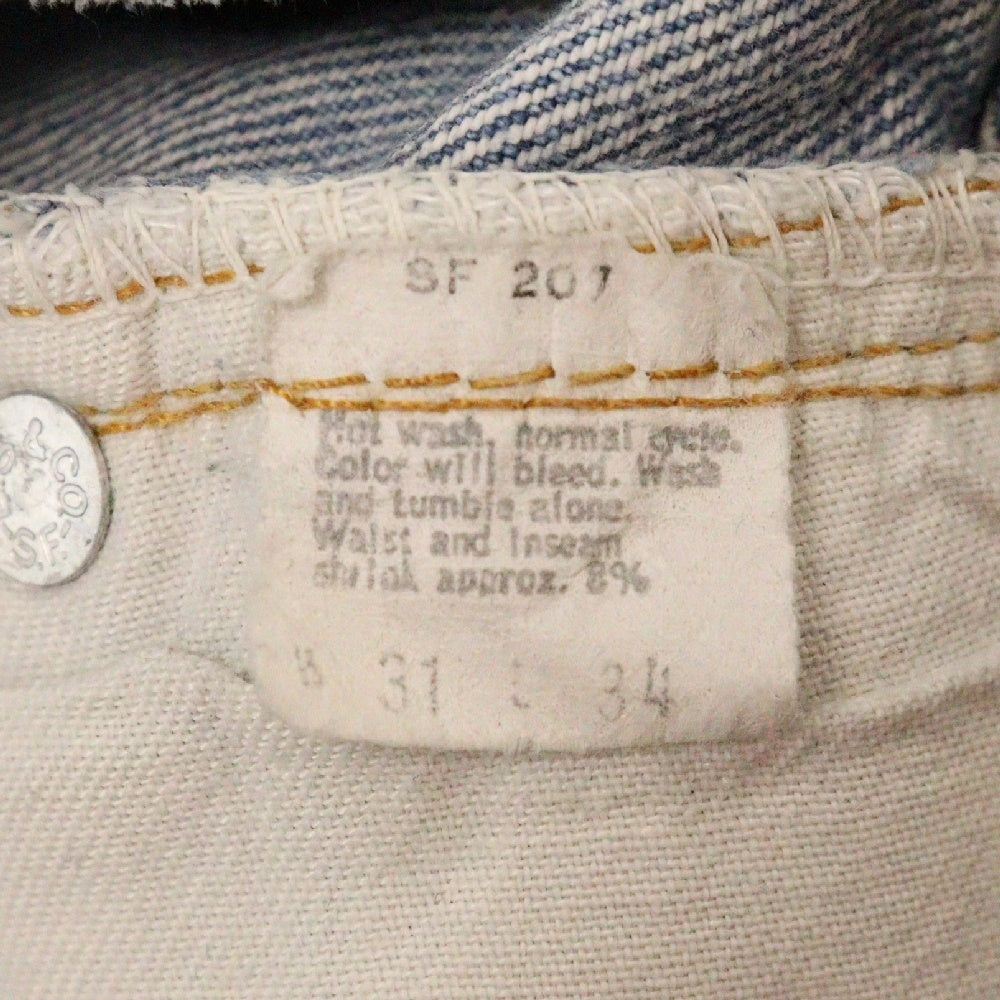 Levi's(リーバイス) 66前期 501 ボタンフライ スモールe 赤耳 ボタンフライデニムパンツ インディゴ
