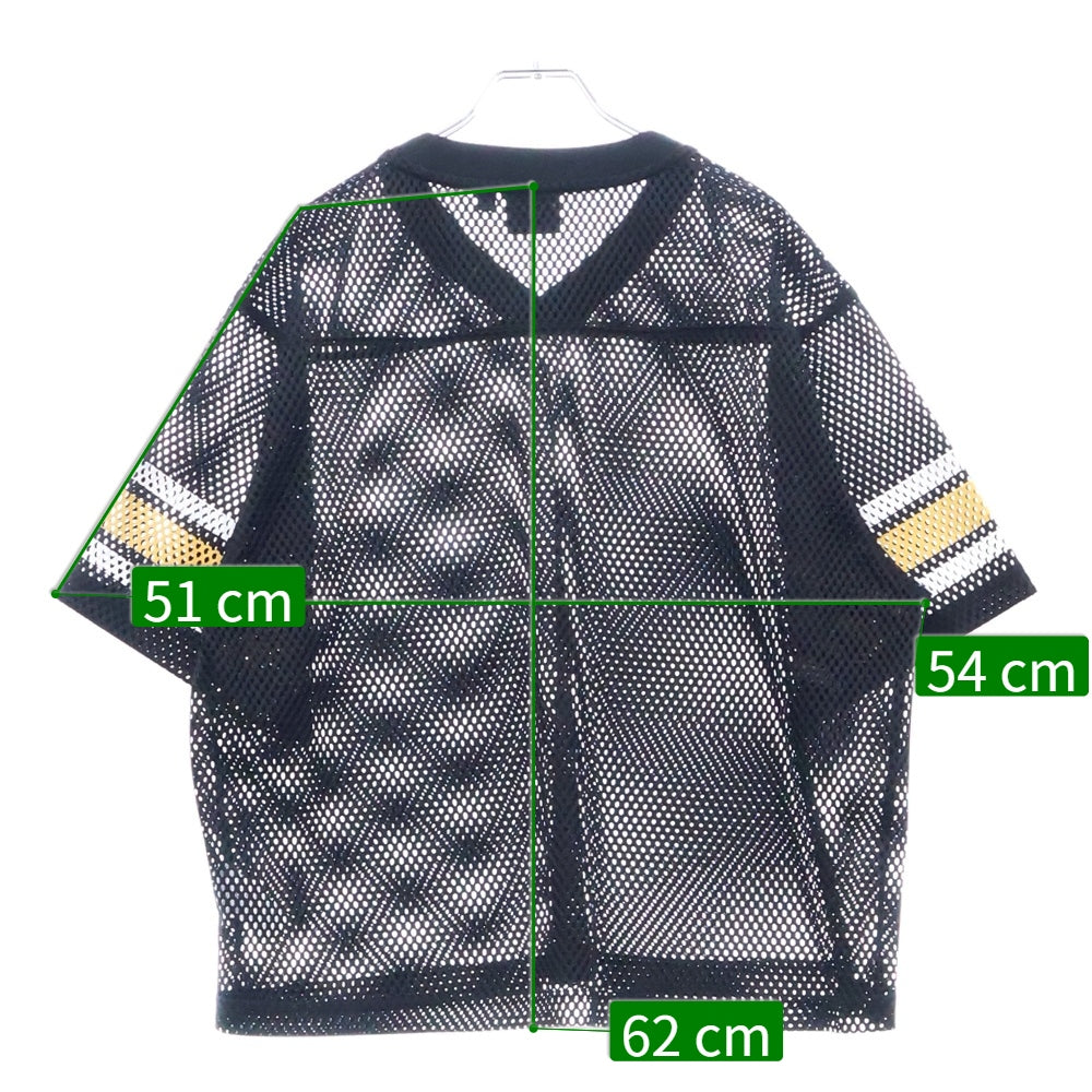 STUSSY(ステューシー) INTERNATIONAL TEAM JERSEY ゲームシャツ メッシュ 半袖シャツ ブラック 1140370