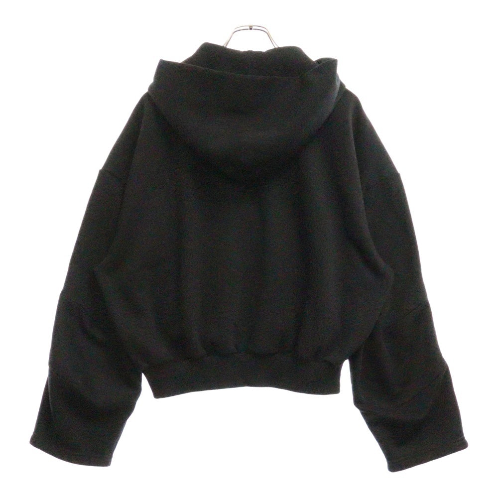 MM6 Maison Margiela(エムエムシックスメゾンマルジェラ) 24SS Drop Shoulder Zipped Hoodie ジップアップ スウェット パーカー ブラック S52GU0215