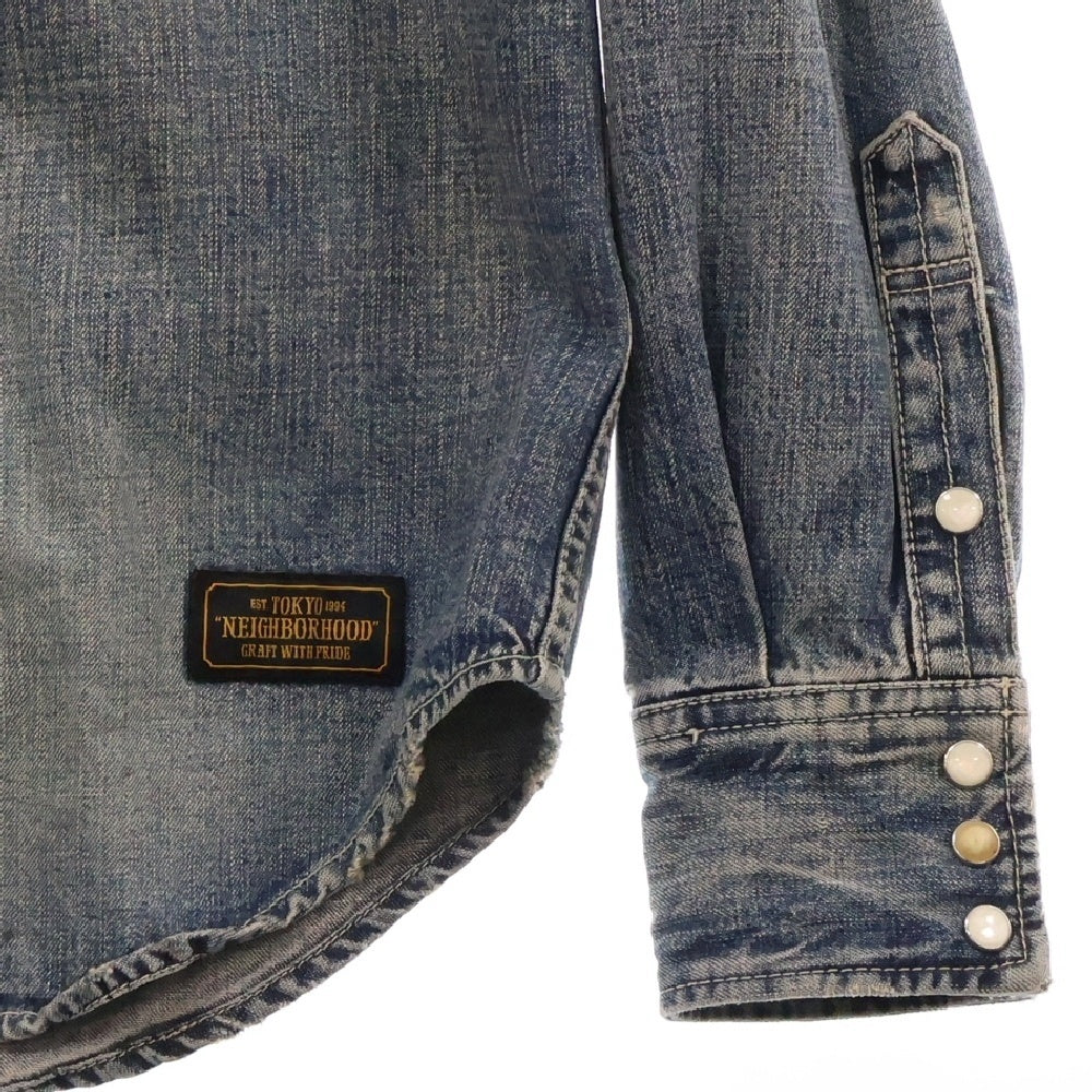NEIGHBORHOOD(ネイバーフッド) 18SS SAVAGE WESTERN C-SHIRT LS サベージ ウェスタン 長袖 デニムシャツ インディゴ181NYNH-SHM01