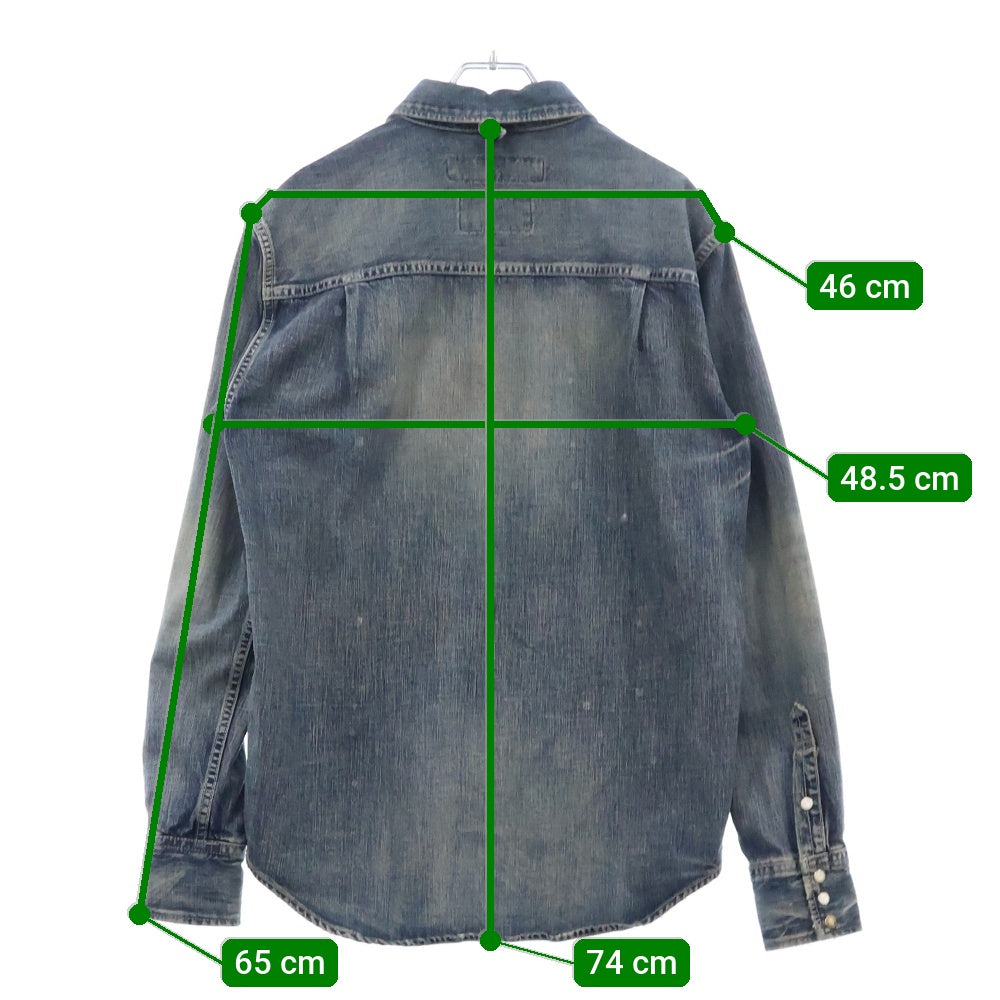 NEIGHBORHOOD(ネイバーフッド) 18SS SAVAGE WESTERN C-SHIRT LS サベージ ウェスタン 長袖 デニムシャツ インディゴ181NYNH-SHM01