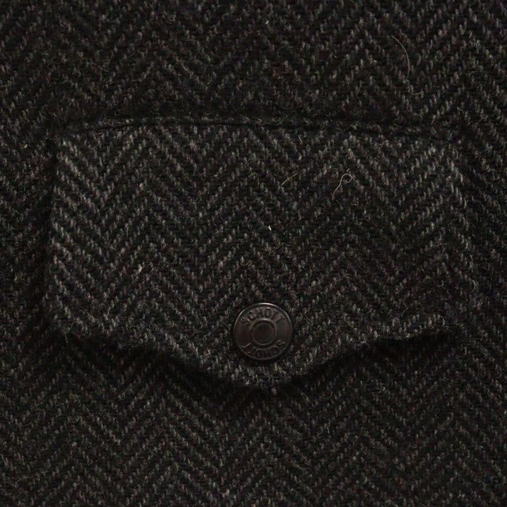 NEIGHBORHOOD(ネイバーフッド) ×SCHOTT ショット レオパードライナー ウール ダブルライダースジャケット グレー SHNH-JK04