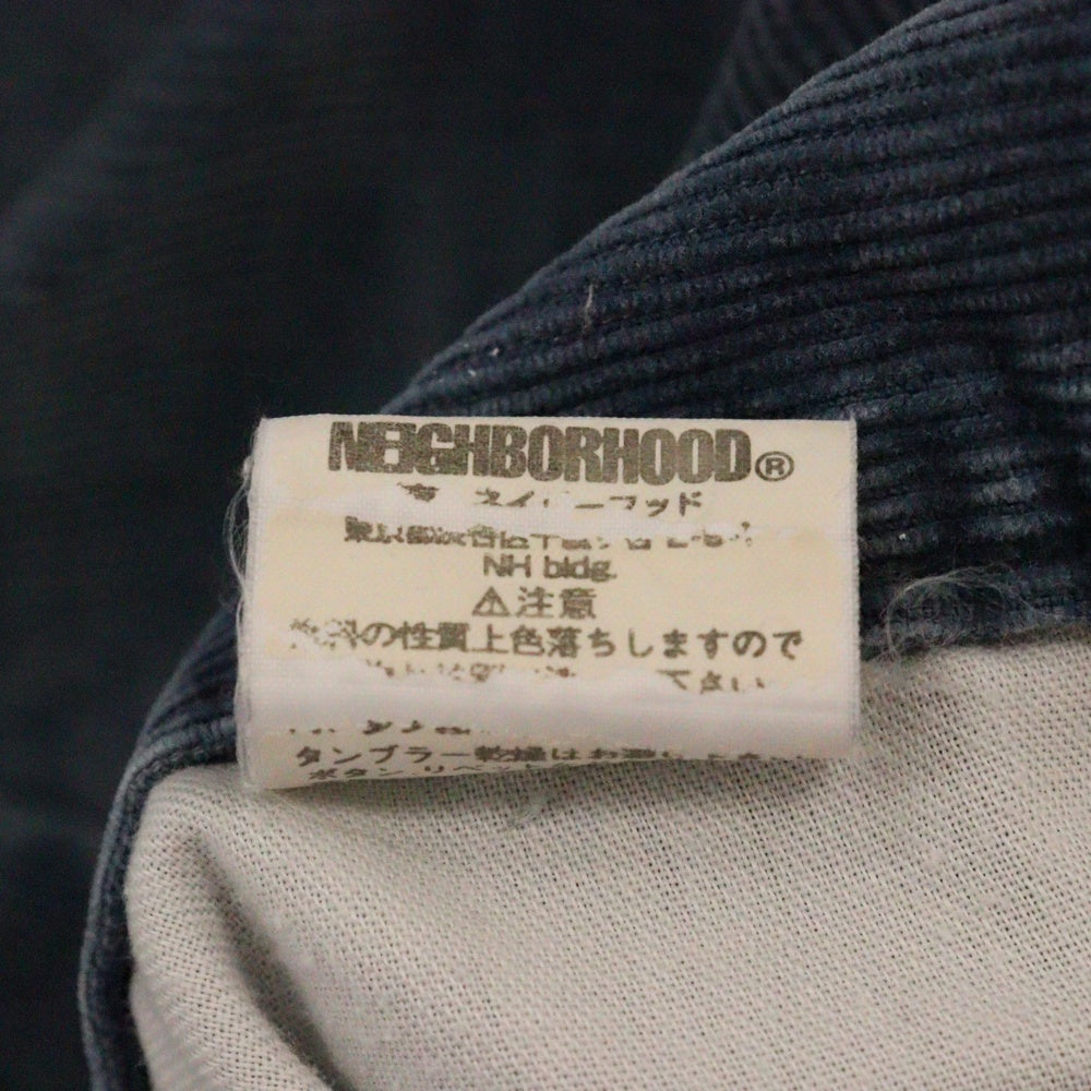 NEIGHBORHOOD(ネイバーフッド) SAVEGE NARROW STRAIGHT サベージ ナロー コーデュロイ ダメージ加工パンツ ネイビーDCNH-PT-12