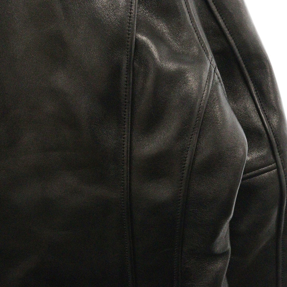 SCHOTT(ショット) NANO Univers 別注 Single Riders ラムレザー シングルライダースジャケット ブラック 782-5150001