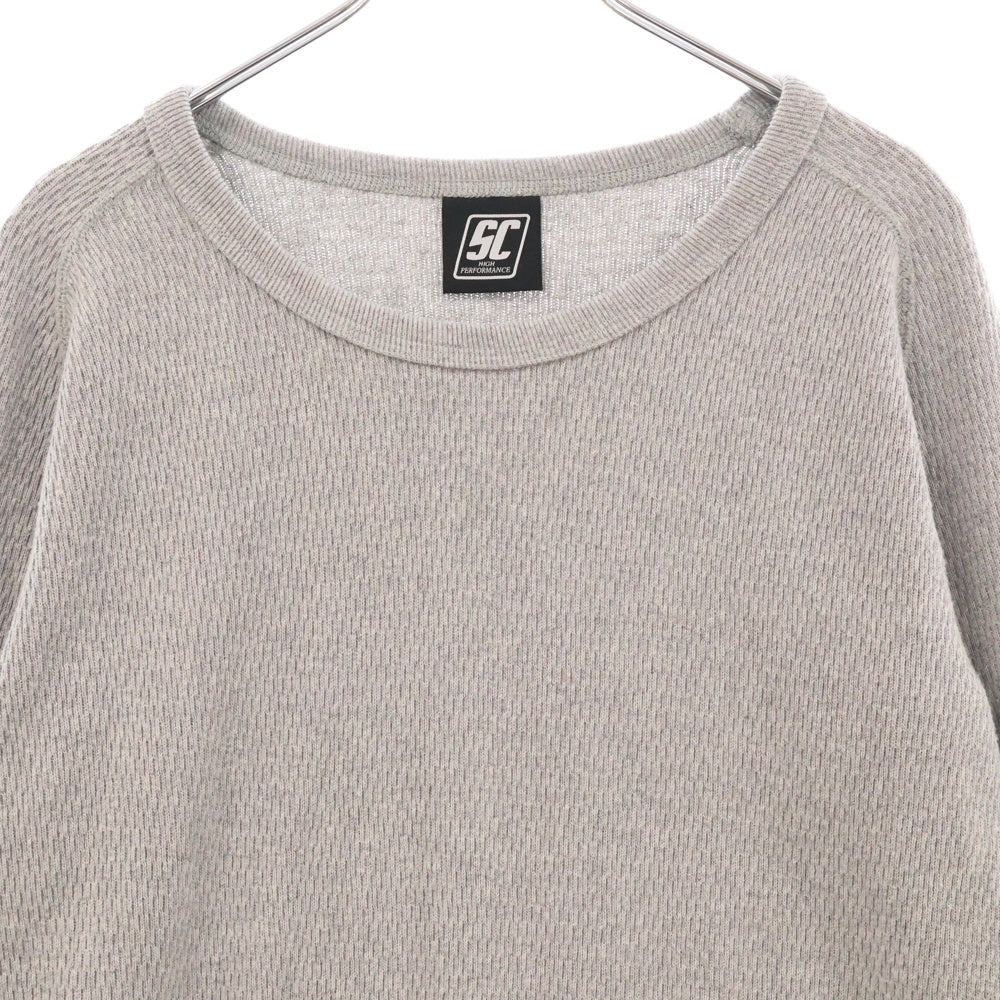 SUBCULTURE(サブカルチャー) 21SS THERMAL LONGSLEEVE T-SHIRT ワッフル 長袖Tシャツ カットソー グレー SCLT-CL01