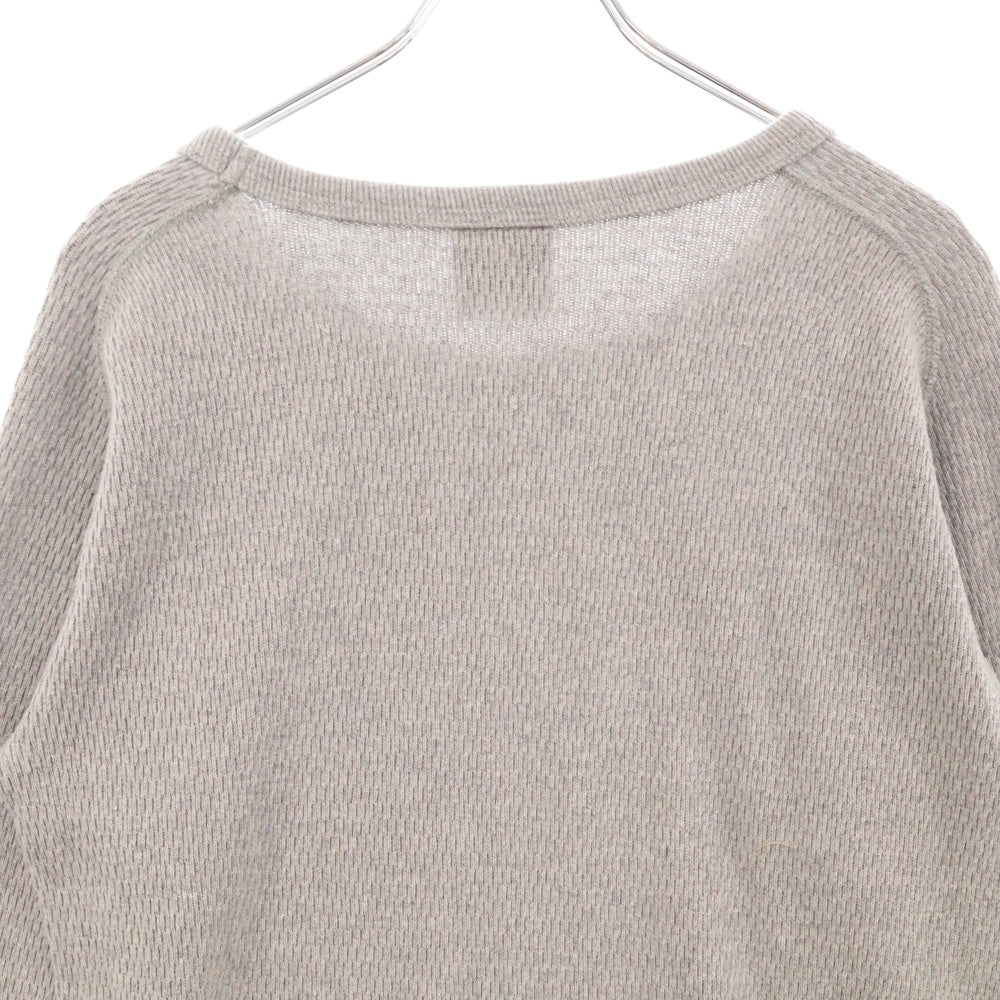 SUBCULTURE(サブカルチャー) 21SS THERMAL LONGSLEEVE T-SHIRT ワッフル 長袖Tシャツ カットソー グレー SCLT-CL01