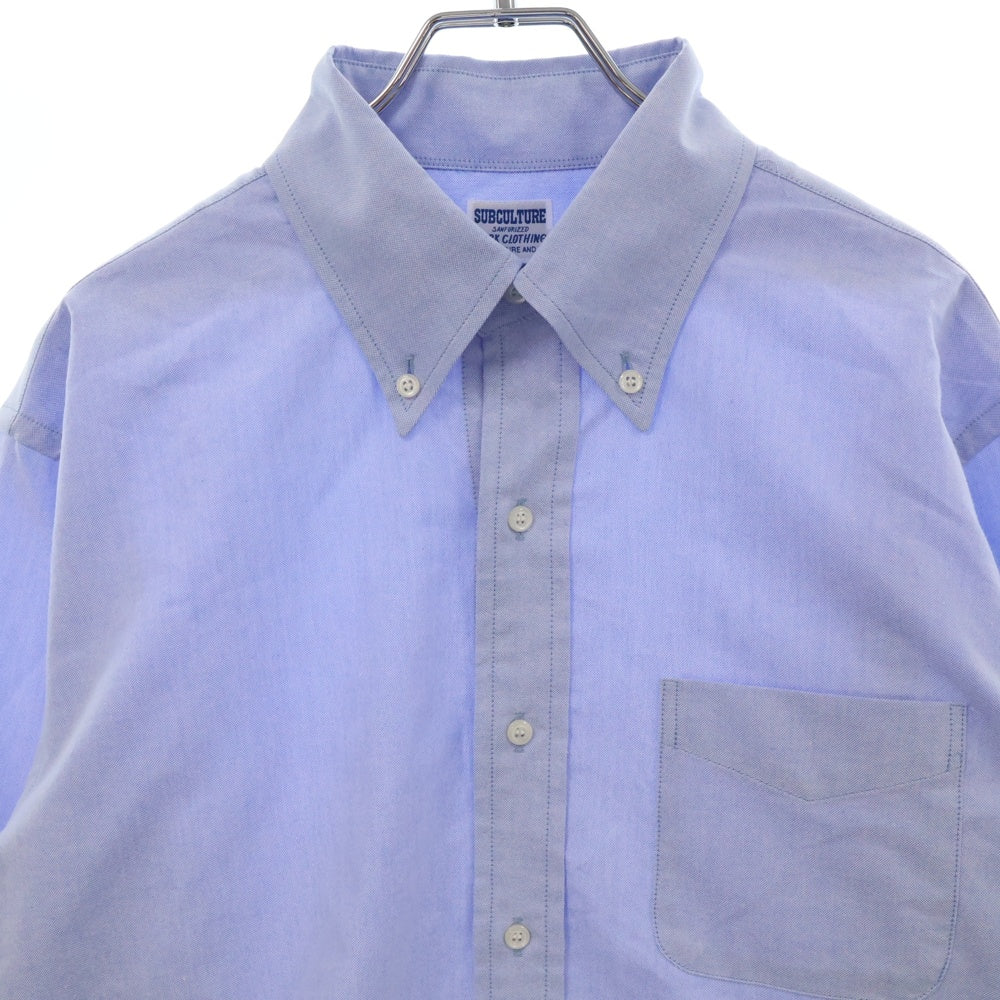 SUBCULTURE(サブカルチャー) 23AW Oxford Shirt オックスフォード ボタンダウン 長袖シャツ ブルー SCSH-A2301