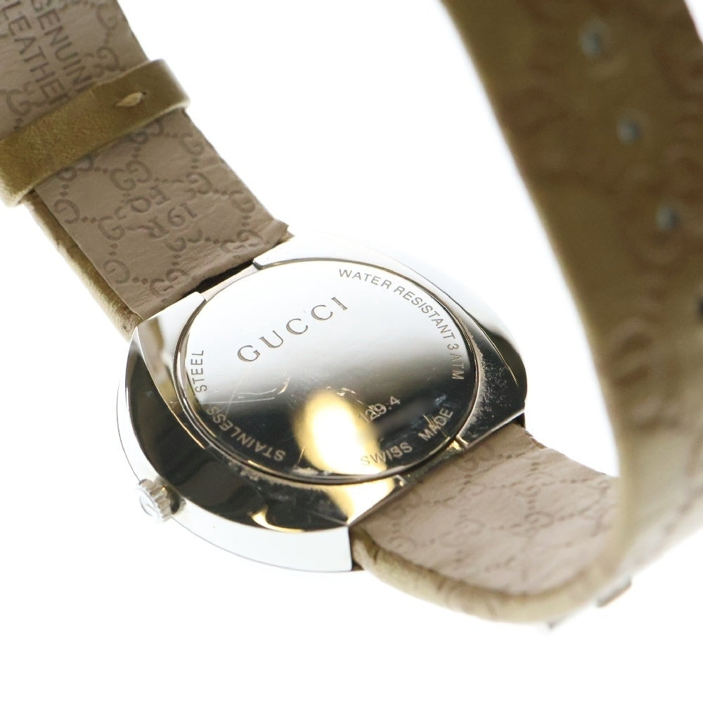 GUCCI(グッチ) U-PLAY ユープレイ GGロゴベルト クオーツウォッチ 電池式 腕時計 レディース ゴールド