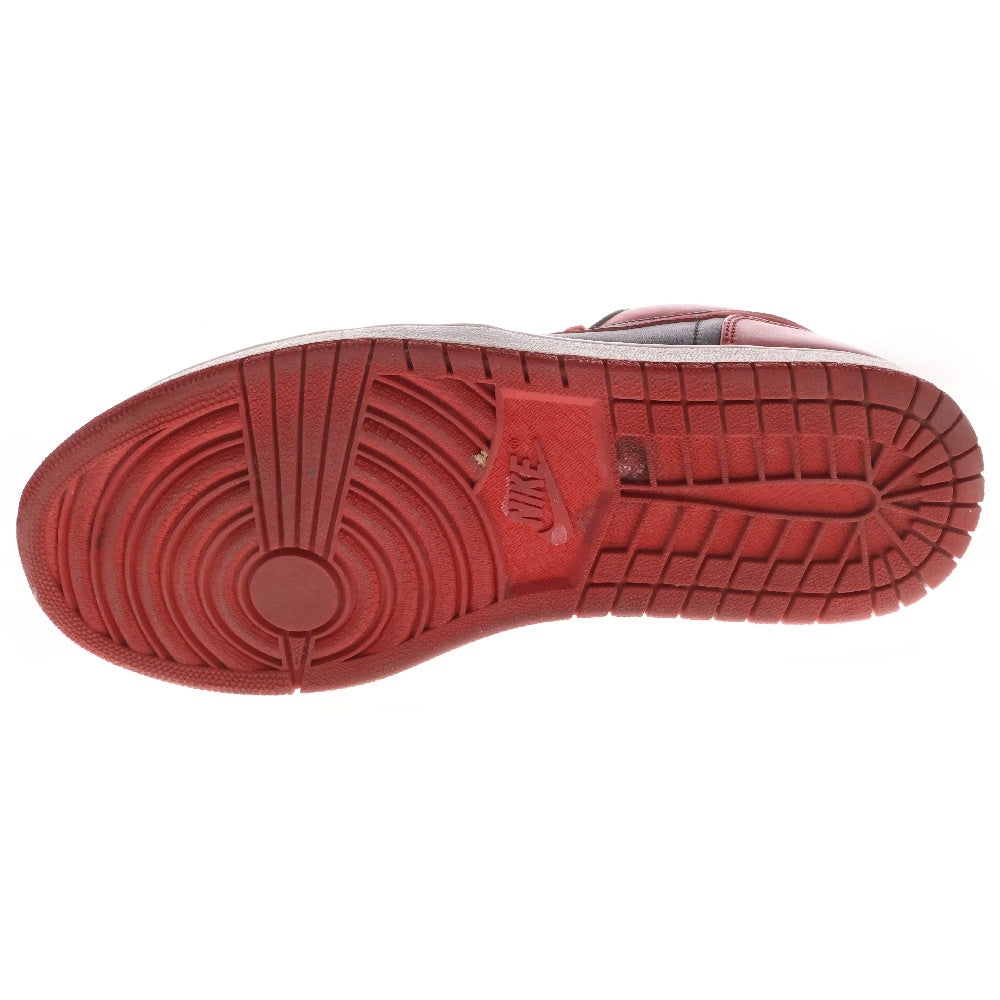 NIKE(ナイキ) 【2008年 観賞用】 AIR JORDAN 1 PHAT LOW エアジョーダン 1 ファット ローカットスニーカー ブラック/レッド US10/28cm 338145-061