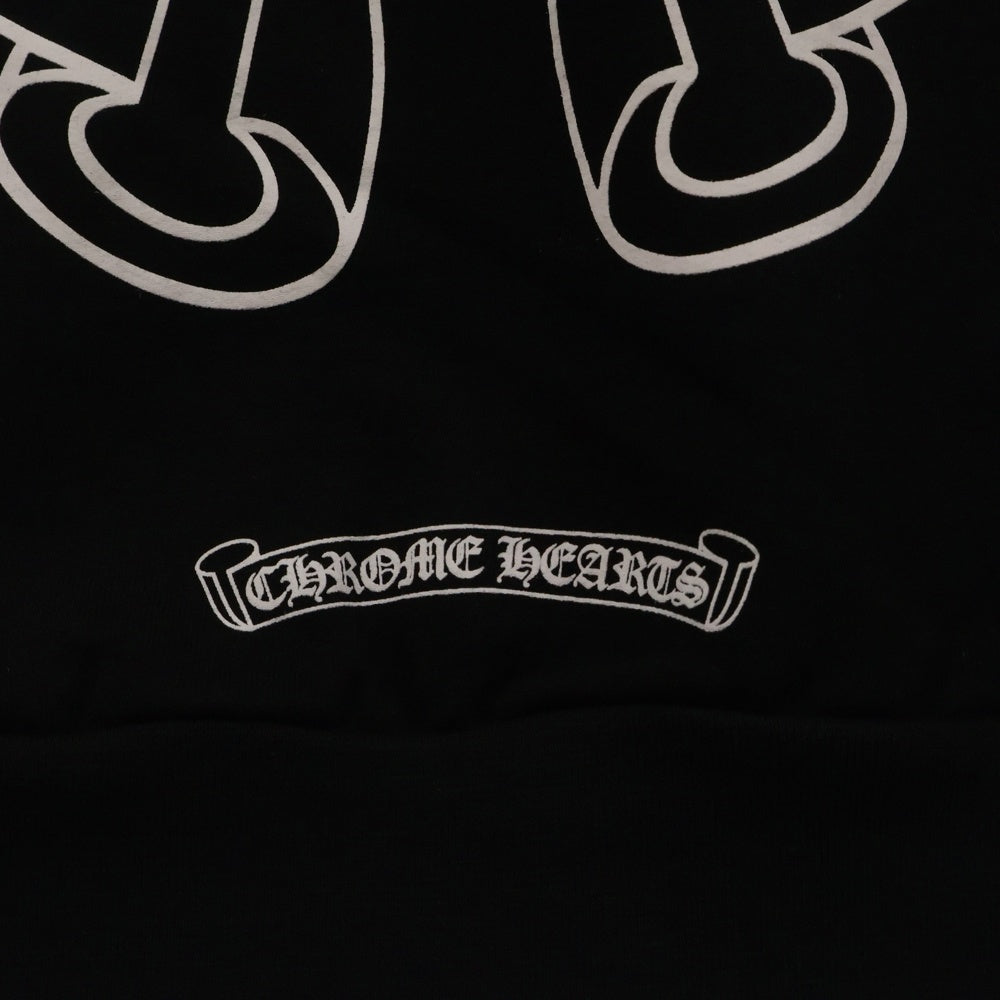 CHROME HEARTS(クロムハーツ) Horseshoe L/S Sweatshirt ホースシュープリント 袖フローラル スウェットトレーナー ブラック