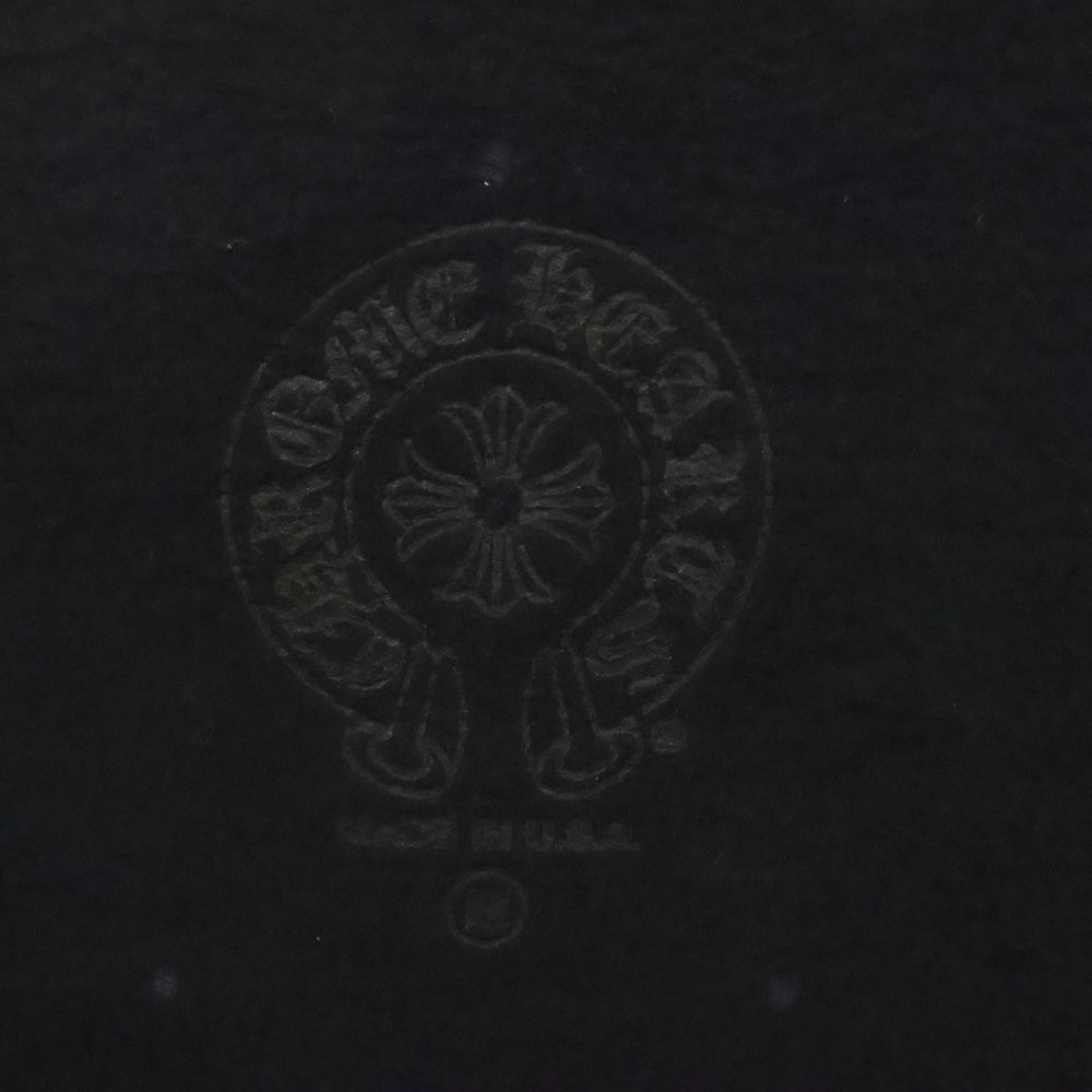 CHROME HEARTS(クロムハーツ) Horseshoe L/S Sweatshirt ホースシュープリント 袖フローラル スウェットトレーナー ブラック