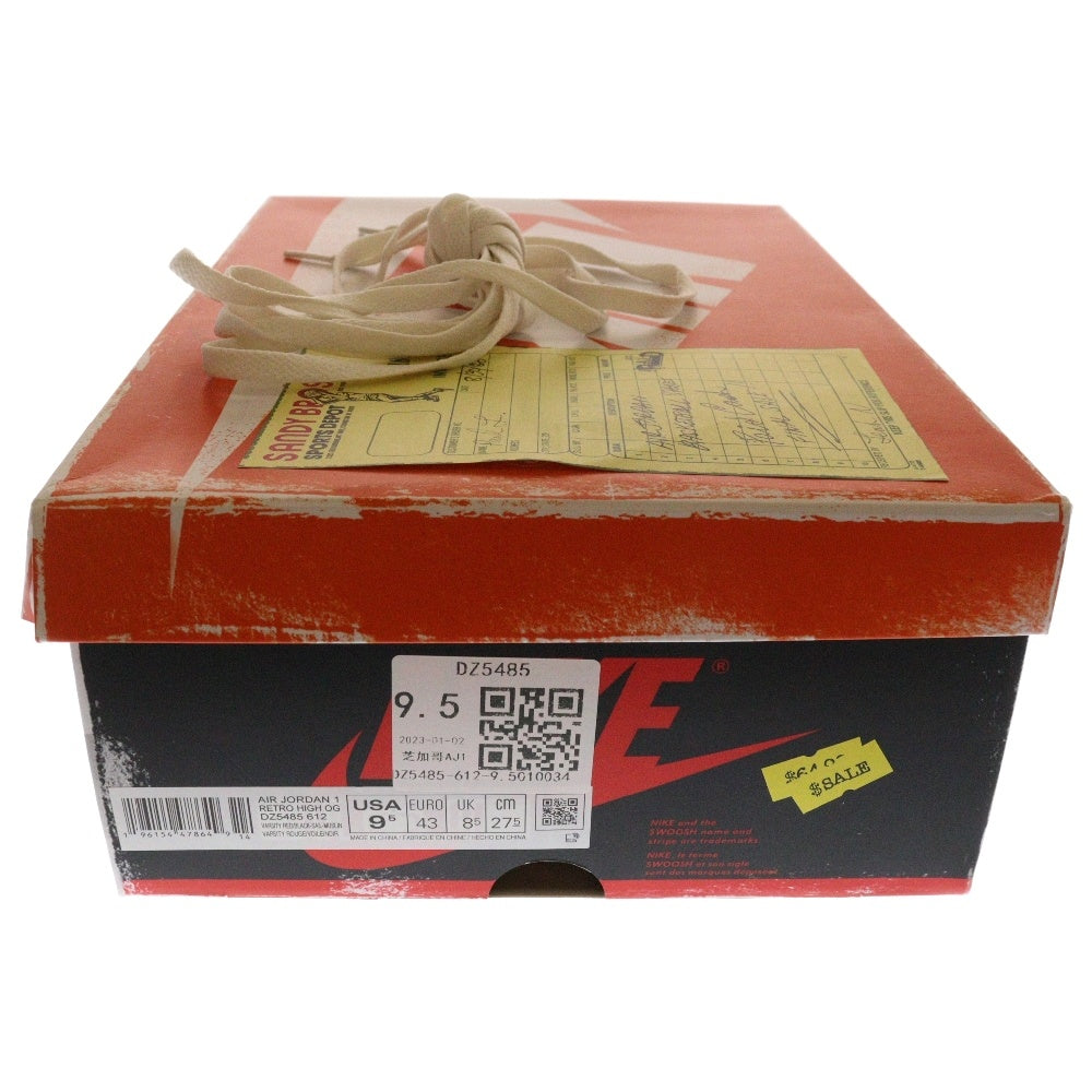 NIKE(ナイキ) AIR JORDAN 1 HIGH OG Lost & Found/Chicago エアジョーダン ロスト & ファウンド/シカゴ ハイカットスニーカー レッド US9.5/27.5cm DZ5485-612