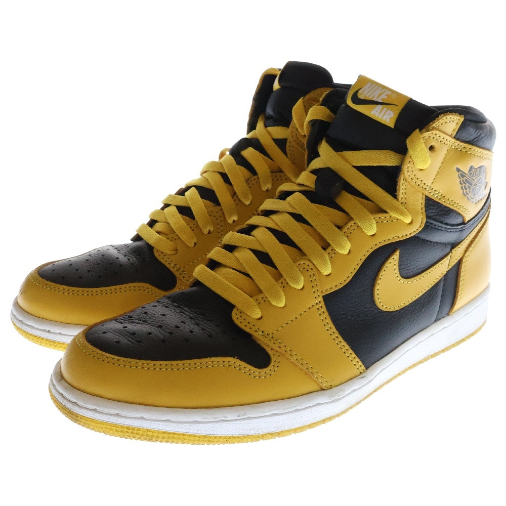 NIKE(ナイキ) AIR JORDAN1 RETRO HIGH OG POLLEN エアジョーダン 1 レトロ パラン ハイカットスニーカー イエロー US10/28cm 555088-701