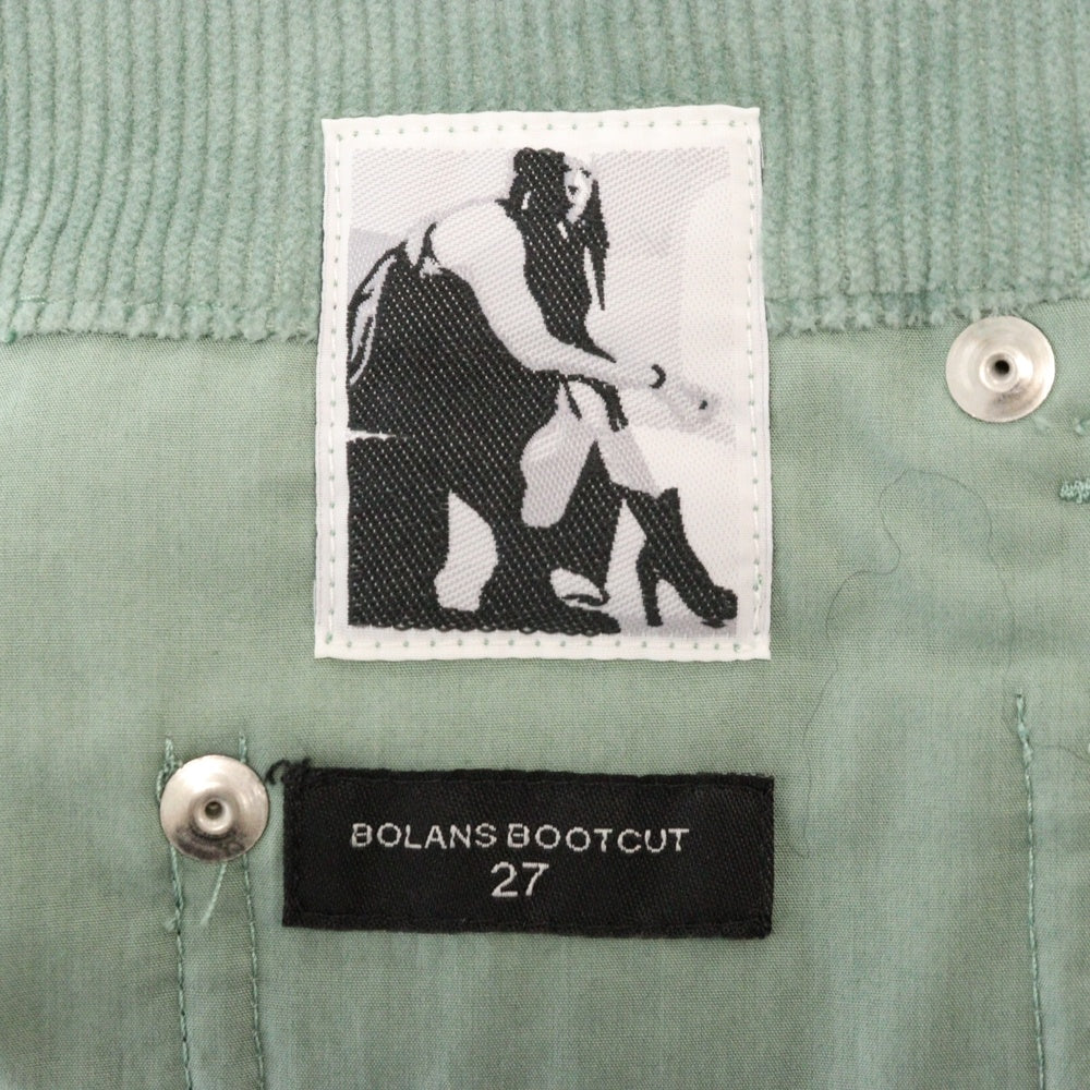 DRKSHDW(ダークシャドウ) BOLAN BOOTCUT ボラン コーデュロイパンツ ブーツカット グリーン DS02B4311-VS