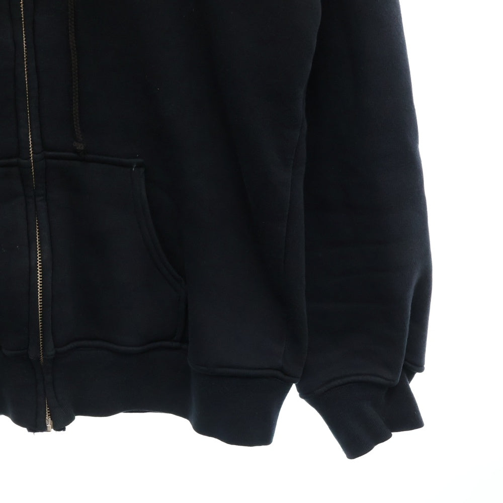 CHROME HEARTS(クロムハーツ) 【OLD】ダガージップ CHクロス サーマルライナー ジップアップ スウェットパーカー ブラック