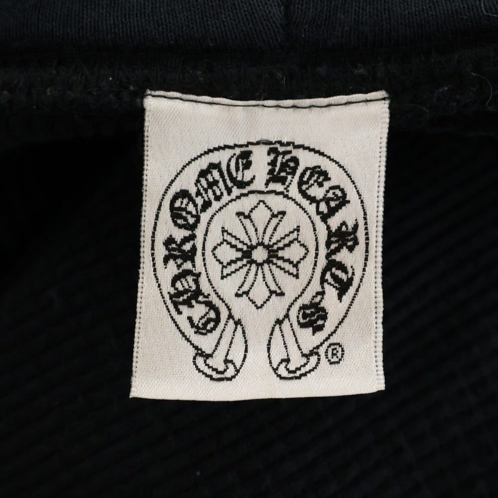 CHROME HEARTS(クロムハーツ) 【OLD】ダガージップ CHクロス サーマルライナー ジップアップ スウェットパーカー ブラック