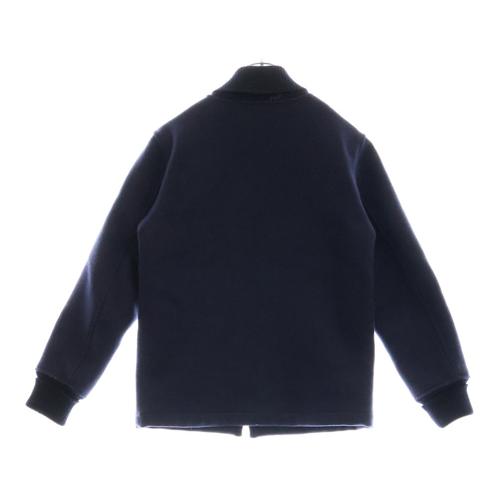 RADIALL(ラディアル) ロゴパッチ バーシティジャケット ジップアップブルゾン ネイビー RAD-12AW-JK004-1