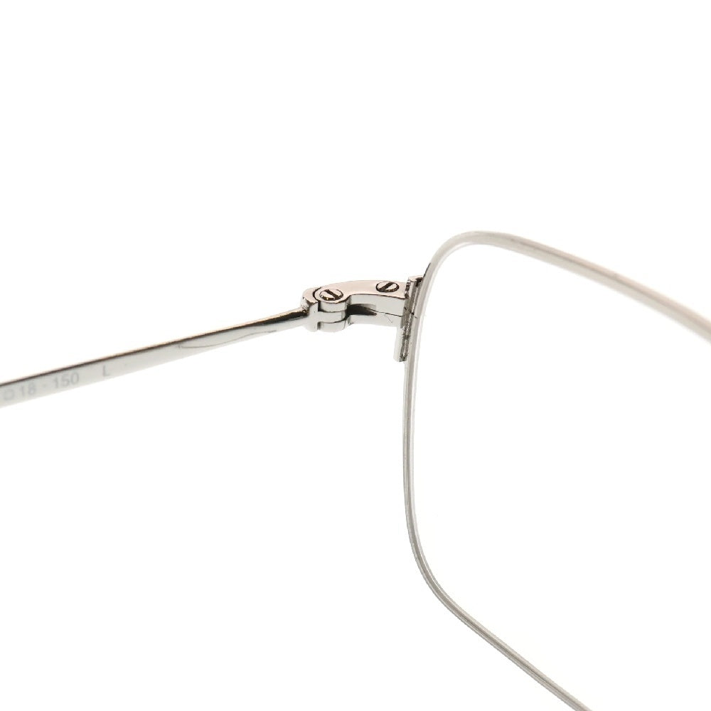 BALENCIAGA(バレンシアガ) Invisible Rectangle クリアレンズ アイウェア 眼鏡 メガネ シルバー BB0316S