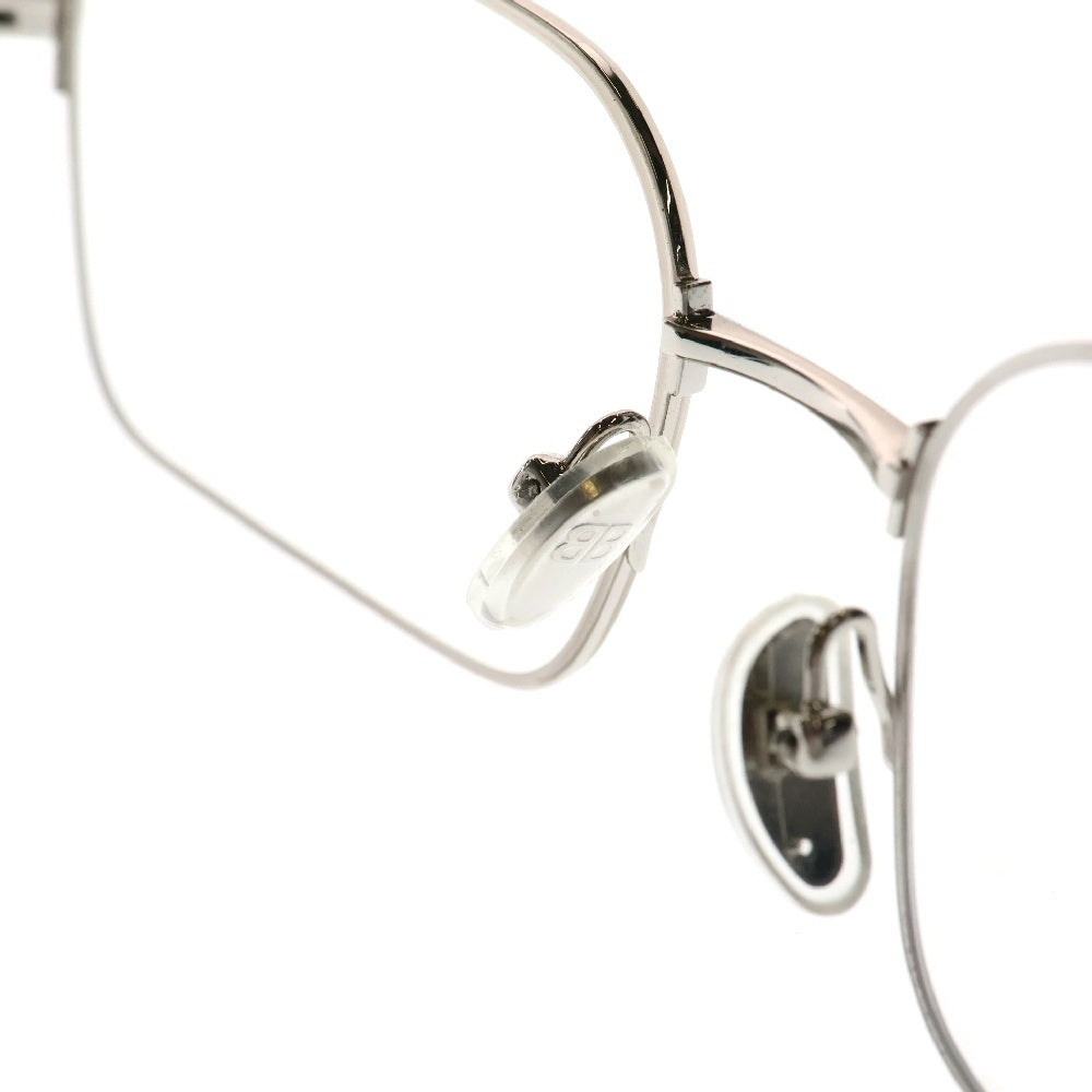 BALENCIAGA(バレンシアガ) Invisible Rectangle クリアレンズ アイウェア 眼鏡 メガネ シルバー BB0316S