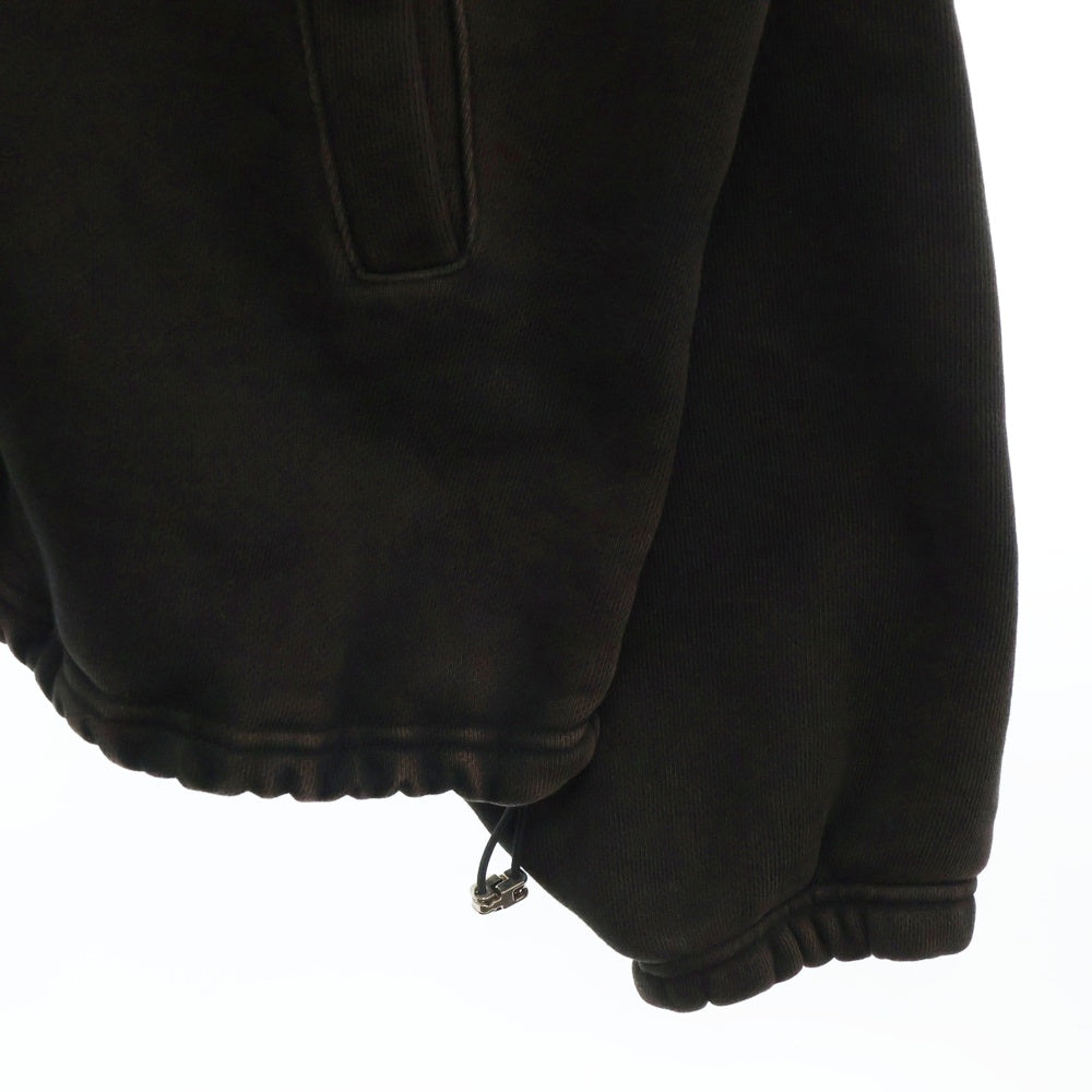 THUG CLUB(サグクラブ) PEACE STUD HOODIE プリント フードスタッズ プルオーバーパーカー ブラック TC24SS1201