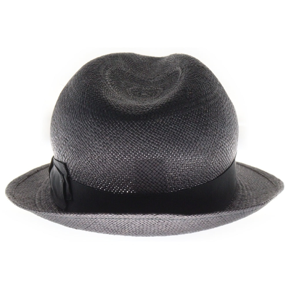 Borsalino(ボルサリーノ) パナマ キート ミディアムブリム ハット 帽子 ブラック
