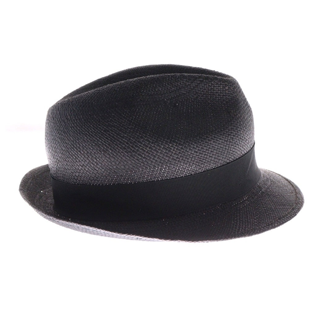 Borsalino(ボルサリーノ) パナマ キート ミディアムブリム ハット 帽子 ブラック