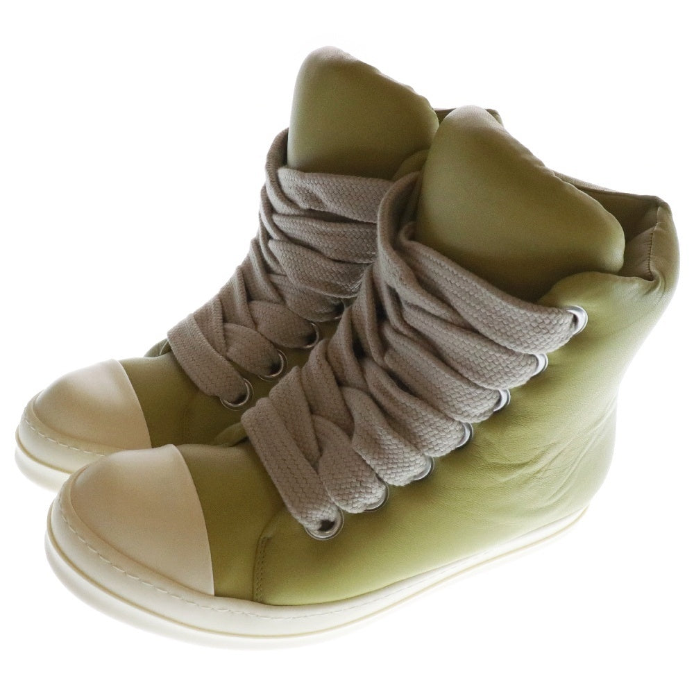 Rick Owens(リックオウエンス) JUMBO LACE PADDED SNEAKERS RU02C7892LLPW2 ジャンボーレース ハイカットスニーカー グリーン