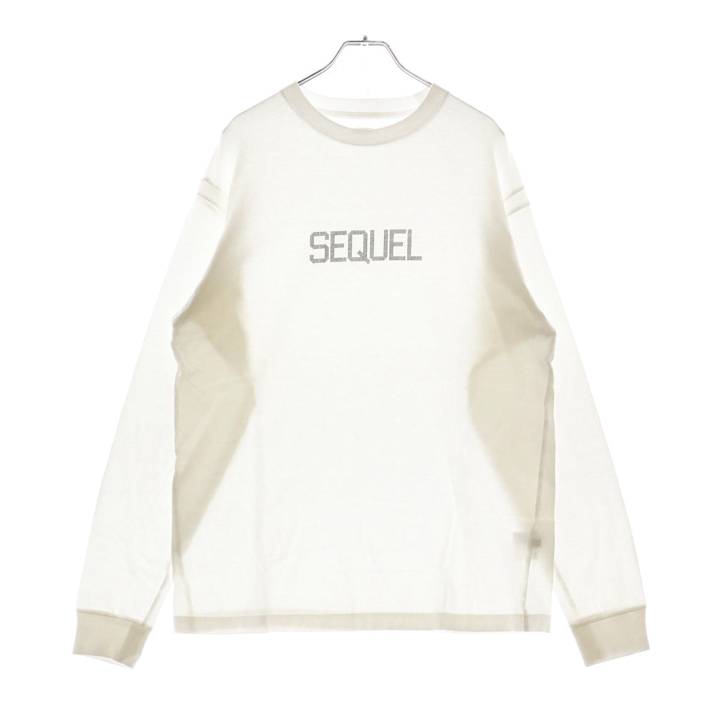 SEQUEL(シークエル) フロントプリント 長袖 Tシャツ ホワイト