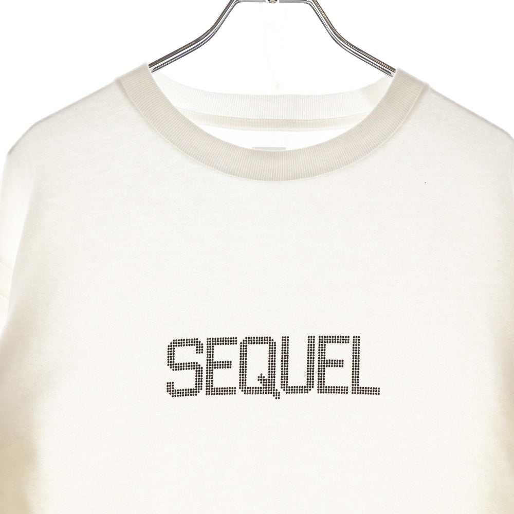 SEQUEL(シークエル) フロントプリント 長袖 Tシャツ ホワイト