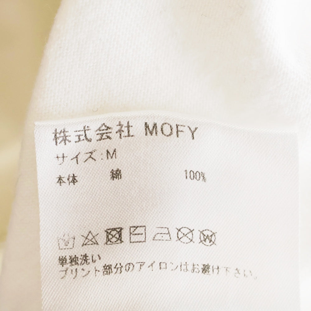SEQUEL(シークエル) フロントプリント 長袖 Tシャツ ホワイト