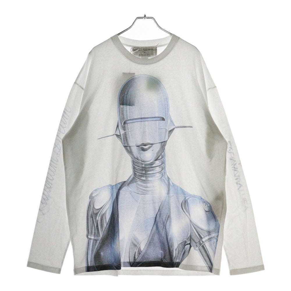 STELLA McCARTNEY(ステラマッカートニー) Sexy Robot Long-Sleeve フロントプリント ロボット プリント 長袖Tシャツ カットソー ホワイト