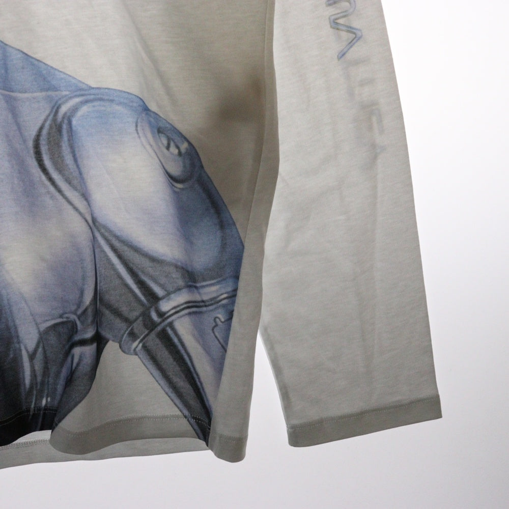 STELLA McCARTNEY(ステラマッカートニー) Sexy Robot Long-Sleeve フロントプリント ロボット プリント 長袖Tシャツ カットソー ホワイト