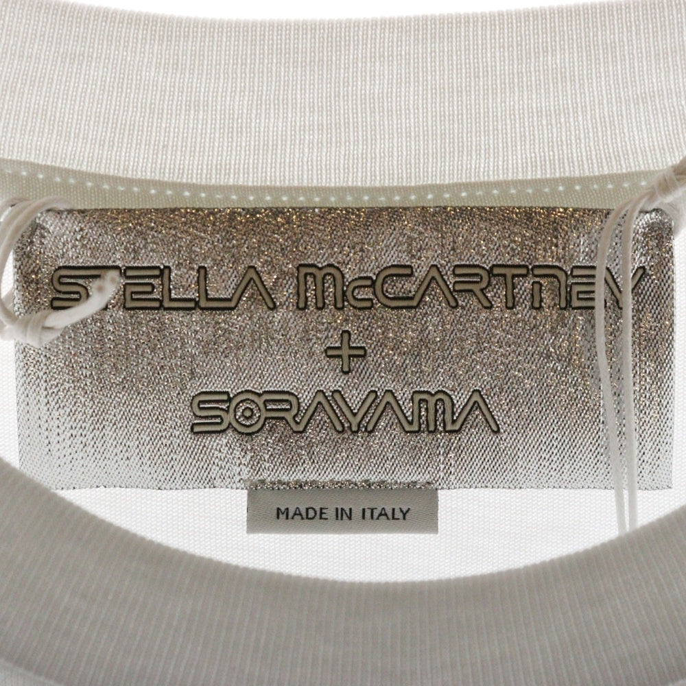 STELLA McCARTNEY(ステラマッカートニー) Sexy Robot Long-Sleeve フロントプリント ロボット プリント 長袖Tシャツ カットソー ホワイト