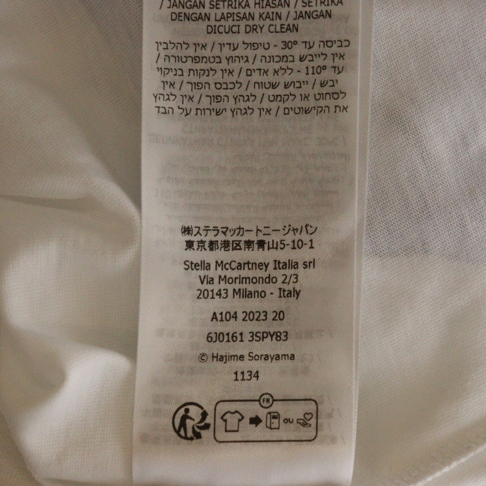 STELLA McCARTNEY(ステラマッカートニー) Sexy Robot Long-Sleeve フロントプリント ロボット プリント 長袖Tシャツ カットソー ホワイト